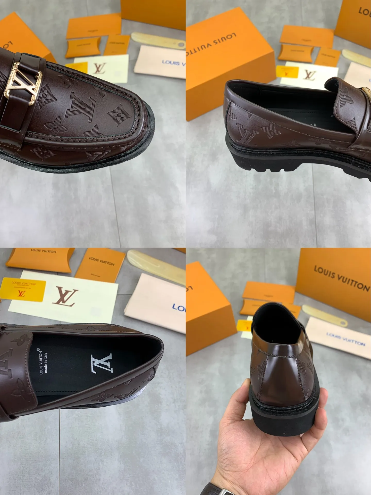 Factory price P820 💎💎💎LOUIS VUITTON [Louis Vuitton] - LV men's business casual leather shoes, luxurious and noble 👞All imported original cowhide, just to create a more comfortable wearing experience, upper: original high-end calfskin ➕Imported soft cowhide lining, original lightweight foam outsole ✔️ Color: 6️⃣colors available Size: 39-44 (38.45 46 can be customized (non-returnable)